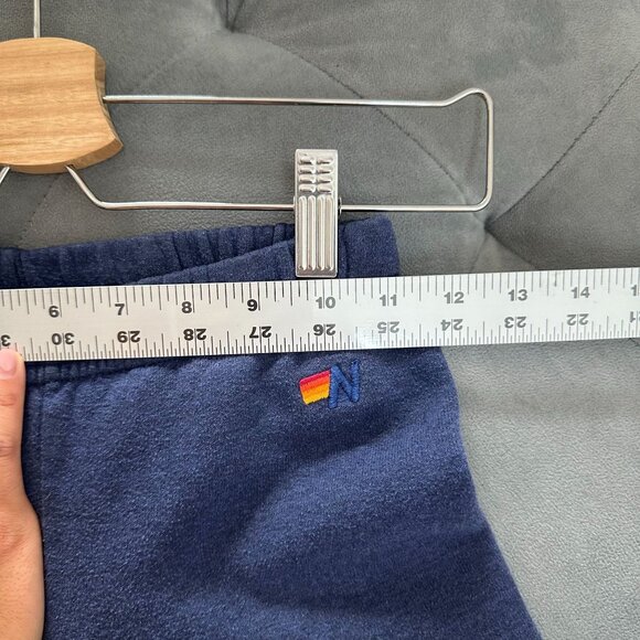 Aviator Nation Kids Navy Sweatpants with Yellow Smiley - Picture 7 of 9